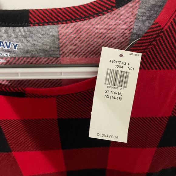 Old Navy Girls Size XL Buffalo Plaid Dress NWT - Picture 4 of 5